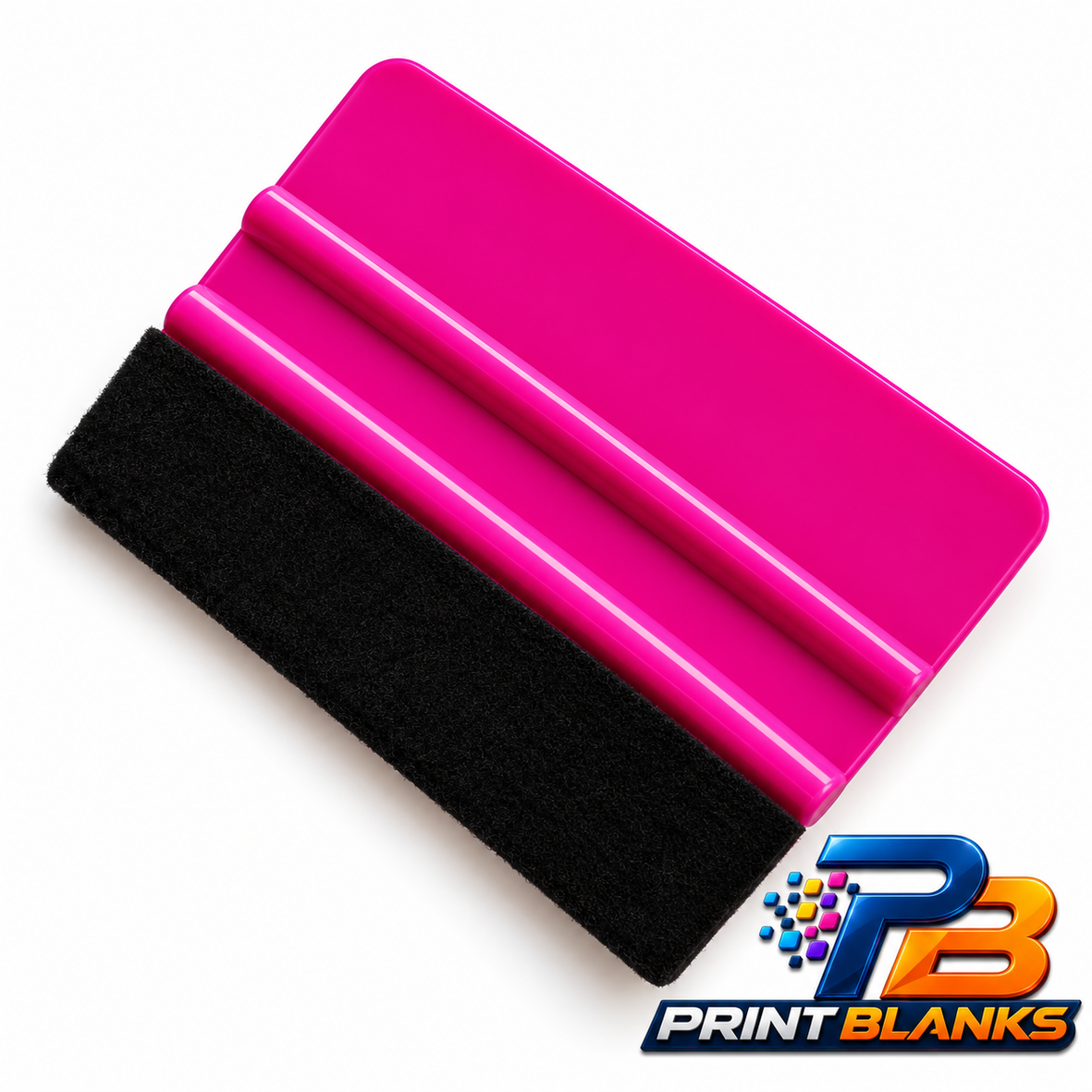 Squeegee with felt - Pink (Large)