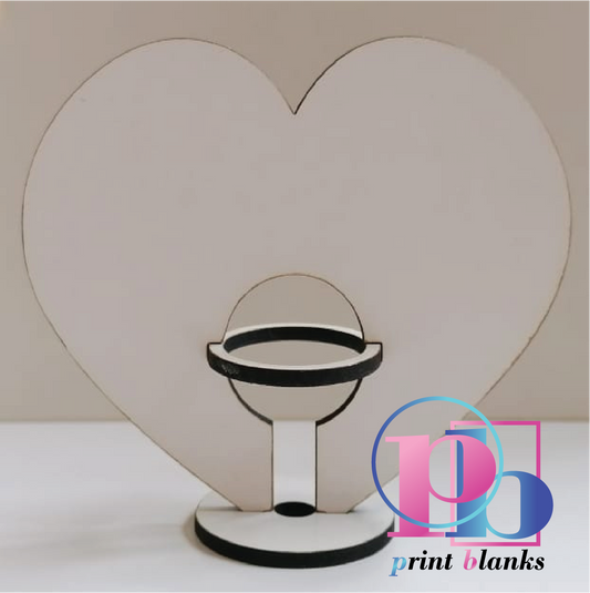 3mm MDF Heart shaped lollipop holder