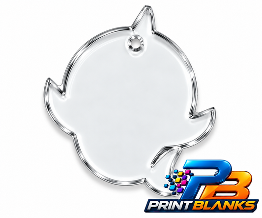 Clear Acrylic Baby Shark Keyring