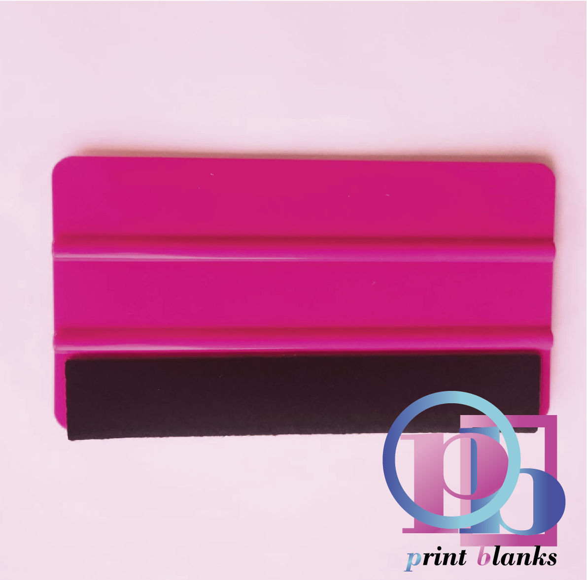 Squeegee with felt - Pink (Large)